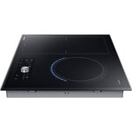 Table de cuisson induction - samsung - 3 zones - nz63j9770ek/ef - l60 cm - 6800w - revêtement verre - noir