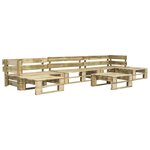 vidaXL Salon de jardin palette 6 Pièces bois