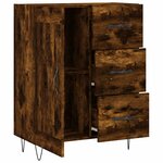 vidaXL Buffet chêne fumé 69 5x34x90 cm bois d'ingénierie