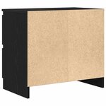 vidaXL Meuble TV noir 60x35x54 cm bois d'ingénierie