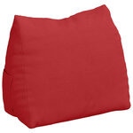 vidaXL Coussin de Dos Rouge 45 x 20 x 35 cm tissu