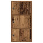 vidaXL Bibliothèque vieux bois 40x24x77 cm bois d'ingénierie