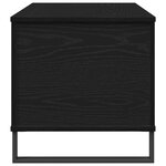 vidaXL Table Basse Chêne noir 90 x 44.5 x 45 cm Bois d'ingénierie