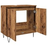 vidaXL Armoire de salle de bain vieux bois 58x33x60 cm bois ingénierie