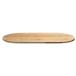 vidaXL Dessus de table 120x60x2 cm bois de chêne massif ovale