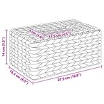 vidaXL Housses de boîte à tissues 2 Pièces Jacinthe d'eau Naturel