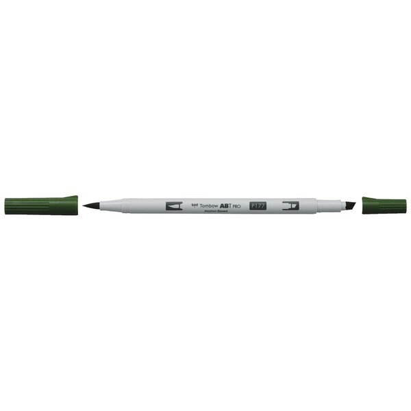 Marqueur Base Alcool Double Pointe ABT PRO 177 jade foncé x 6 TOMBOW