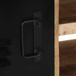 vidaXL Meuble TV 80x30x35 cm bois massif de manguier brut