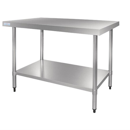 Table inox - gamme 700 - sans dosseret - vogue -  - acier inoxydable600x700 x700x900mm