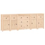 vidaXL Buffet 230x35x80 cm Bois massif de pin