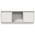 vidaXL Meuble TV Blanc 110 5x35x44 cm Bois de pin massif