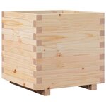 vidaXL Jardinière 50x50x49 5 cm bois de pin massif
