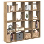 vidaXL Bibliothèque chêne artisanal 102x29x143 cm bois d'ingénierie
