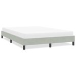vidaXL Cadre de lit sans matelas gris clair 160x210 cm velours