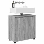 vidaXL Armoire de lavabo de salle de bain Gris Sonoma 60 x 30 x 60 cm