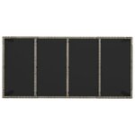 vidaXL Ensemble à manger de jardin 9 Pièces coussins gris résine tressée