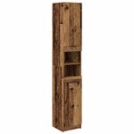 vidaXL Ensemble de mobilier de salle de bain 4 Pièces Bois ancien