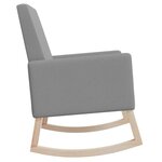 vidaXL Chaise à bascule Gris clair Tissu
