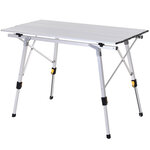 Table pliante en aluminium table de camping table de jardin 4 personnes hauteur réglable + sac de transport