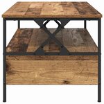 vidaXL Table basse Bois ancien 100 x 51 x 45 cm Bois d'ingénierie