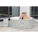 Spa gonflable rond lay-z-spa vancouver airjetplus décor pierre 155 x 60 cm