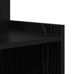 vidaXL Meuble de nuit en chêne noir - 40 x 35 x 60 cm - Bois d'ingénierie