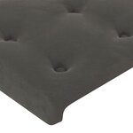 vidaXL Sommier à lattes de lit et matelas et LED Gris foncé 80x200 cm