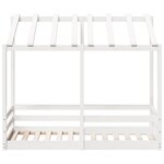 vidaXL Lit pour enfants sans matelas blanc 80x160cm bois massif de pin