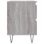 vidaXL Table de chevet sonoma gris 40x35x50 cm bois d’ingénierie