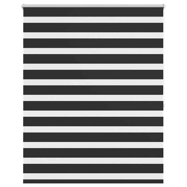 vidaXL Store vénitien zébré 120 9 x 175 cm largeur du tissu 116 7 cm noir