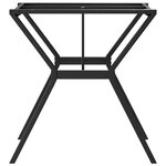 vidaXL Pieds de table à manger cadre en Y 70x70x73 cm fonte