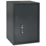 vidaXL Coffre-fort avec serrure à clé Gris Foncé 31x35x50 cm Acier