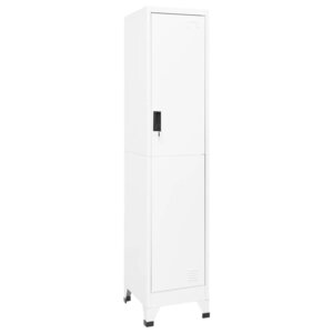 vidaXL Armoire à casiers Blanc 38x45x180 cm Acier