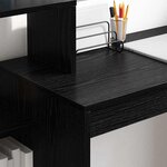 vidaXL Bureau Chêne noir 100 x 40 x 90 cm Bois d'ingénierie