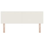 vidaXL Tête de lit avec tête de lit Crème 144 cm Cuir synthétique