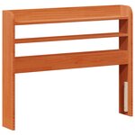 vidaXL Cadre de lit avec stockage 2 Pièces Cire marron Bois de Pin Massif