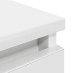 vidaXL Meuble TV blanc 80x35x54 cm bois d'ingénierie