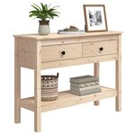 vidaXL Table console 100x35x75 cm Bois massif de pin