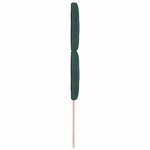 vidaXL Tête de lit Montage mural Géométrique Vert foncé 100 cm Velours