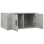 vidaXL Table basse Gris béton 80x50x36 cm Bois d'ingénierie