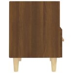 Vidaxl table de chevet chêne marron 40x35x47 cm