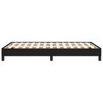vidaXL Cadre de lit noir 120x190 cm tissu