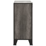 vidaXL Armoires de rangement 2 Pièces Gris 72x36x82 cm Métal et MDF