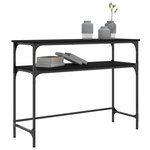 vidaXL Table console noir 100x35 5x75 cm bois d'ingénierie