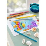 Etui de 12 crayons couleur KINDER-AQUARELL + pinceau FABER-CASTELL