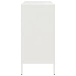 vidaXL Buffet blanc 68x39x79 cm acier