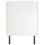 vidaXL Table de chevet blanc 40x35x47 5 cm bois d’ingénierie