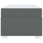 vidaXL Cadre de lit avec matelas Gris foncé 90 x 200 cm tissu