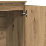 vidaXL Buffet chêne artisanal 102x35x70 cm bois d'ingénierie