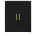 vidaXL Buffet Chêne noir 69 5 x 34 x 90 cm Bois d'ingénierie